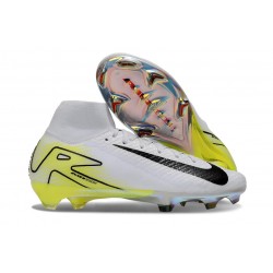 Nike Zoom Mercurial Superfly X Elite FG Bianco Nero Giallo