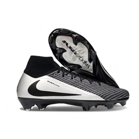 Nike Zoom Mercurial Superfly X Elite FG Nero Argento