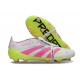 Scarpe da Calcio adidas Predator Elite FT FG Bianco Rosa Lucido Limone Lucido