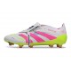Scarpe da Calcio adidas Predator Elite FT FG Bianco Rosa Lucido Limone Lucido
