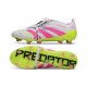 Scarpe da Calcio adidas Predator Elite FT FG Bianco Rosa Lucido Limone Lucido