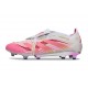 adidas Predator Elite Tongue FG Blanco Rosa
