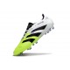 adidas Predator 2025 Elite FG Bianco Nero Limone Lucido