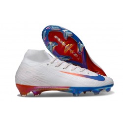 Nike Air Zoom Mercurial Superfly 10 Elite FG Bianco Rosso Blu