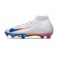 Nike Air Zoom Mercurial Superfly 10 Elite FG Bianco Rosso Blu