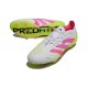 adidas Predator 2025 Elite FG Bianco Rosa Lucido Limone Lucido