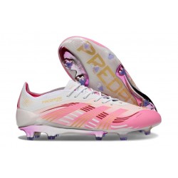 adidas Predator 2025 Elite FG Rosa Bianco