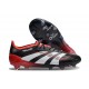 adidas Predator 2025 Elite FG Nero Bianco Rosso