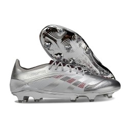adidas Predator 2025 Elite FG Argento