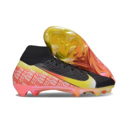 Nike Air Zoom Mercurial Superfly 10 Elite FG Nero Giallo Rosso