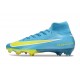 Nike Air Zoom Mercurial Superfly 10 Elite FG Blu Giallo