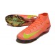 Nike Mercurial Superfly 5 CR7 FG Nuovo Scarpe Calcio Rosso Oro