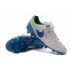 Nike Tiempo Legend VI FG Nuovo 2016 Scarpe da Calcio Bianco Blu