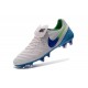 Nike Tiempo Legend VI FG Nuovo 2016 Scarpe da Calcio Bianco Blu