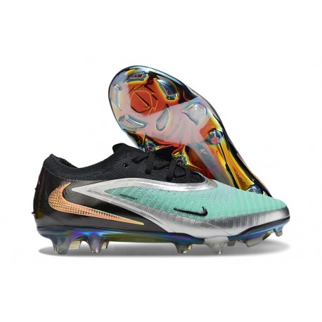 Nike Phantom 6 Elite Low Cut FG Turchese Chrome Grigio Nero