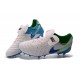 Nike Tiempo Legend VI FG Nuovo 2016 Scarpe da Calcio Bianco Blu