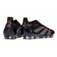 adidas Predator 25 Elite Senza Lacci FG Nero Grigio 4 Rosso Lucido