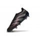 adidas Predator 25 Elite Senza Lacci FG Nero Grigio 4 Rosso Lucido