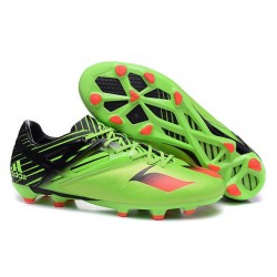 Nuove 2016 Scarpe da Calcio adidas LEO MESSI 15.1 FG Verde Nero Rosso