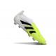adidas Predator 25 Elite Senza Lacci FG Bianco Nero Limone Lucido