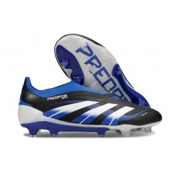 adidas Predator 25 Elite Senza Lacci FG Nero Blu Bianco