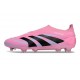adidas Predator 25 Elite Senza Lacci FG Rosa Nero