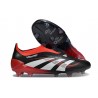 adidas Predator 25 Elite Senza Lacci FG X MOMENTS Nero Bianco Rosso Vivido