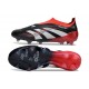 adidas Predator 25 Elite Senza Lacci FG X MOMENTS Nero Bianco Rosso Vivido