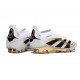 adidas Predator 25 Elite Senza Lacci FG Ftwr Bianco Nero Oro Met