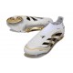 adidas Predator 25 Elite Senza Lacci FG Ftwr Bianco Nero Oro Met