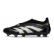 adidas Predator 25 Elite Senza Lacci FG Nero Bianco