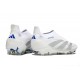 adidas Predator 25 Elite Senza Lacci FG Bianco Grigio Blu
