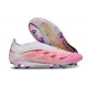 adidas Predator 25 Elite Senza Lacci FG Rosa Bianco