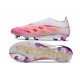 adidas Predator 25 Elite Senza Lacci FG Rosa Bianco