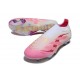 adidas Predator 25 Elite Senza Lacci FG Rosa Bianco
