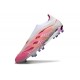 adidas Predator 25 Elite Senza Lacci FG Rosa Bianco