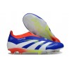 adidas Predator 25 Elite Senza Lacci FG Blu Lucido Ftwr Bianco Rosso Solare