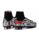 Nike 2016 Scarpe da Calcio Hypervenom Phantom II FG Neymar Nero Bianco Rosso