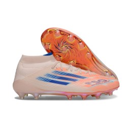 Scarpa adidas F50 Elite Mid FG Arancio Blu