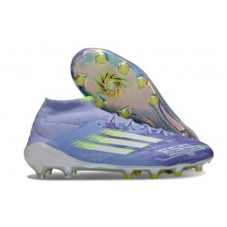 Scarpa adidas F50 Elite Mid FG Viola Tone Limone Lucido Viola Rush