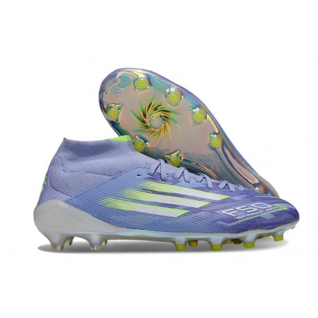 Scarpa adidas F50 Elite Mid FG Viola Tone Limone Lucido Viola Rush