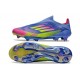 Scarpa adidas F50+ Elite LL FG Blu Fusion Limone Lucido Rosa Lucido