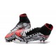 Nike 2016 Scarpe da Calcio Hypervenom Phantom II FG Neymar Nero Bianco Rosso