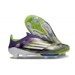 adidas F50+ Elite LL FG Viola Rush Ftwr Bianco Limone Lucido