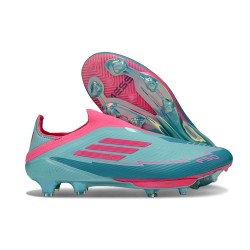 adidas F50+ Elite LL FG X Messi Flash Acqua Rosa Lucido Ciano Lucido