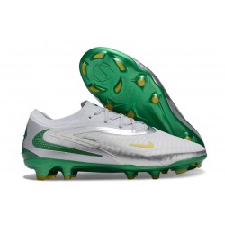 Nike Phantom 6 Elite Low Cut FG Bianco Argento Verde