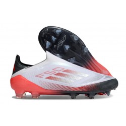 adidas F50 Elite Laceless FG Scarpe Bianco Nero Rosso