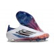 adidas F50 Elite Laceless Son Fg Bianco Nero Rosso Acceso