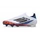adidas F50 Elite Laceless Son Fg Bianco Nero Rosso Acceso