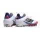 adidas F50 Elite Laceless Son Fg Bianco Nero Rosso Acceso